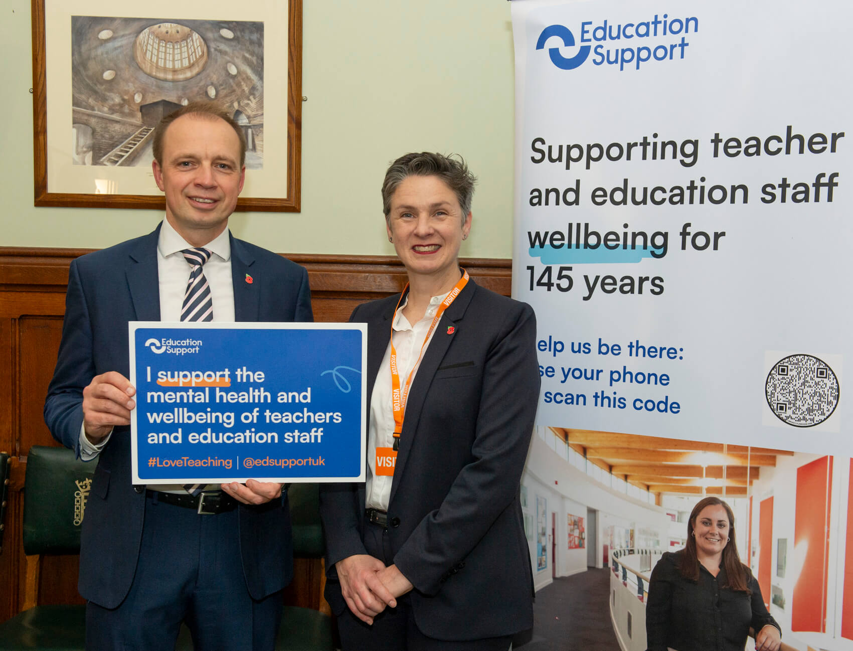 Sinéad Mc Brearty with Dr Darren Paffey, MP 