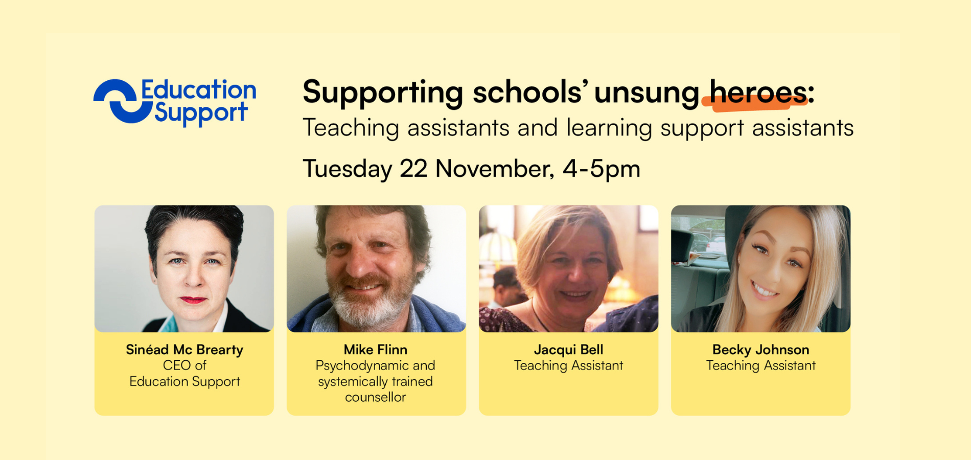 Supporting schools' unsung heroes webinar 