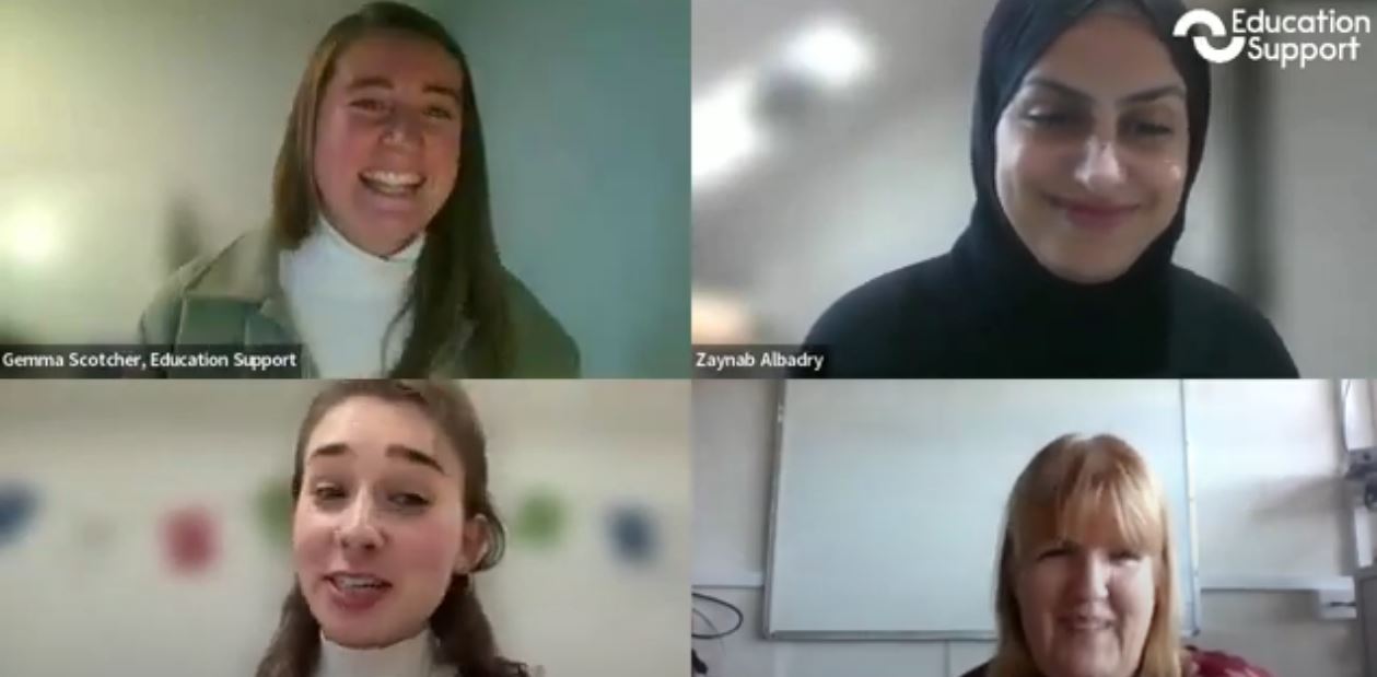 Image of four panellists for 'Holding Difficult Conversations' webinar 