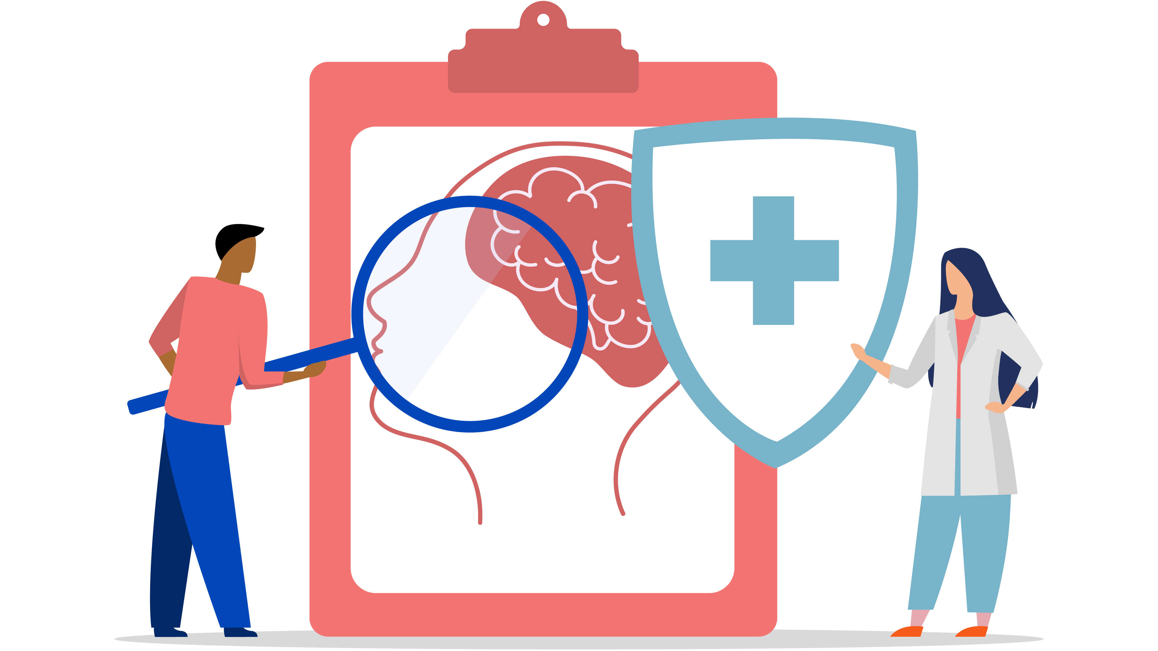 A simple illustration of two colleagues, symbolising psychological safety in schools