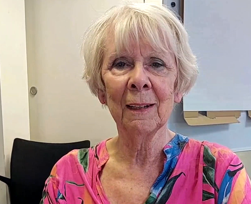 Retired teacher Anne Neville 