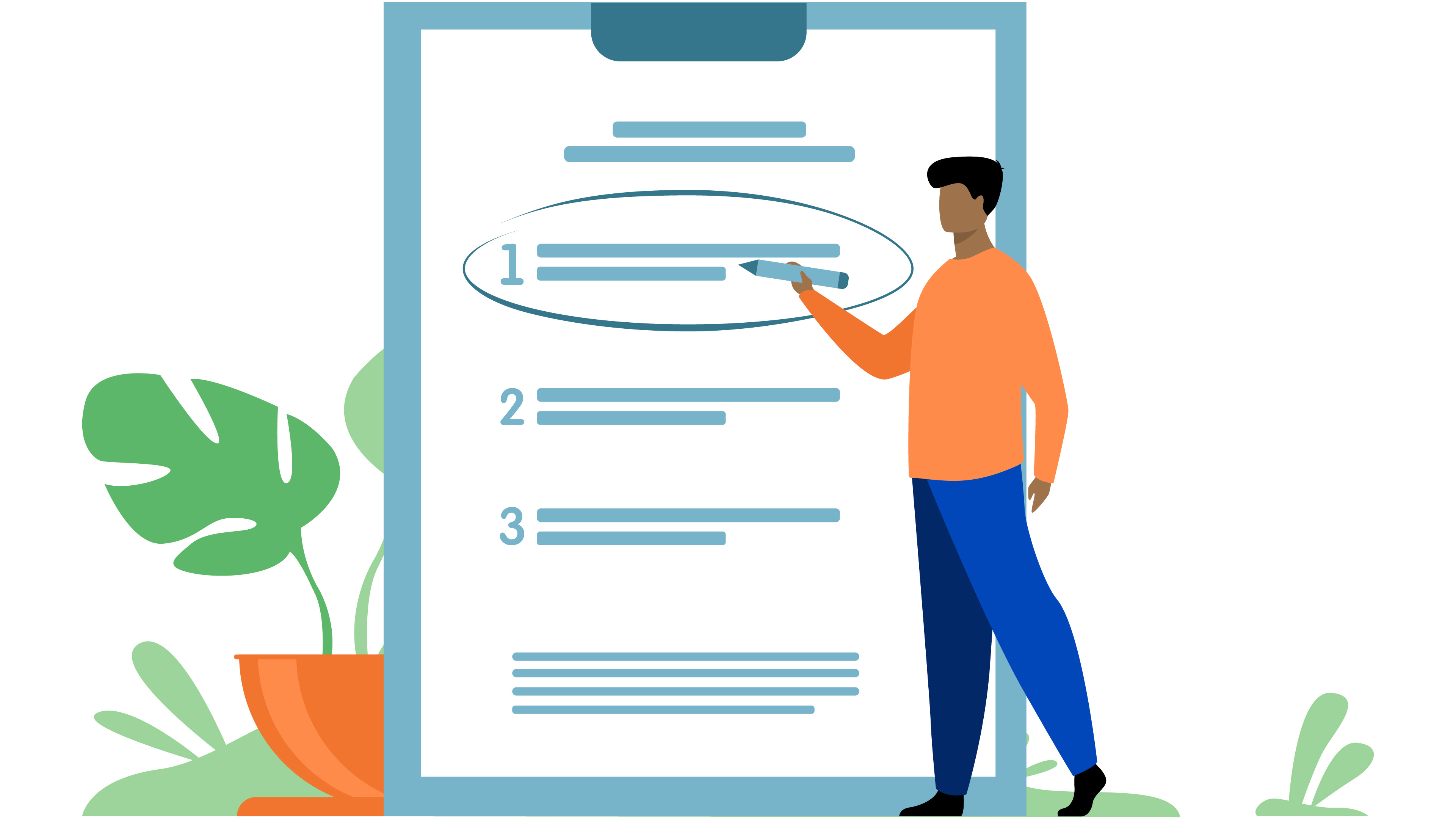 An illustration of a staff mental and wellbeing plan 
