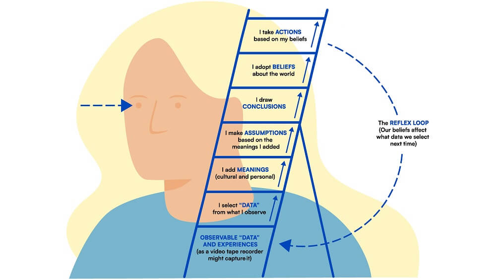 Ladder of inference illustration