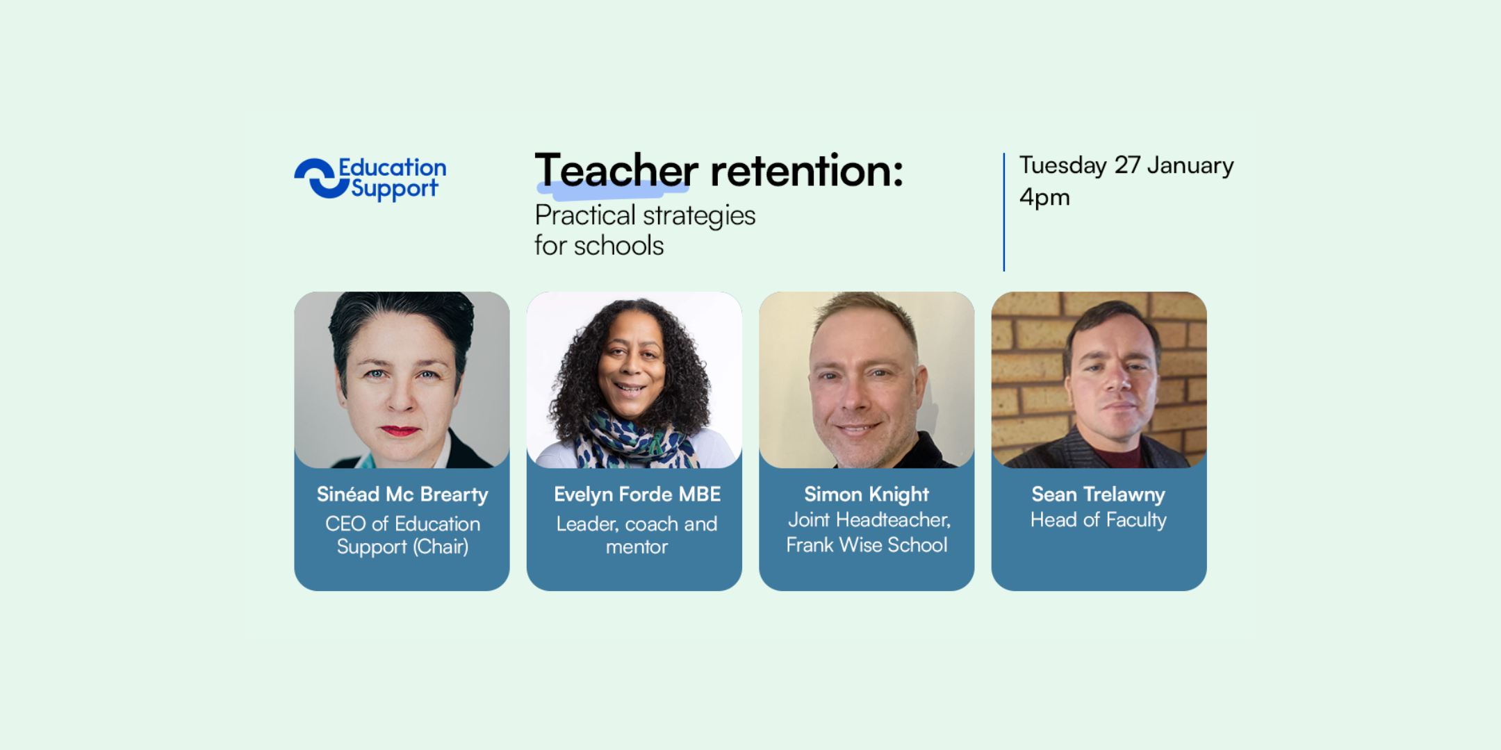 Teacher retention: practical strategies for school leaders webinar 27 January 4pm